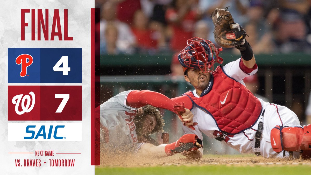 Washington Nationals win over Philadelphia Phillies