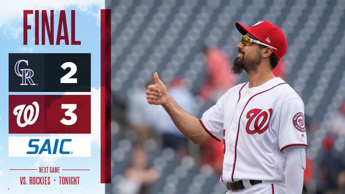 Nationals sweep Wednesday doubleheader against Colorado Rockies