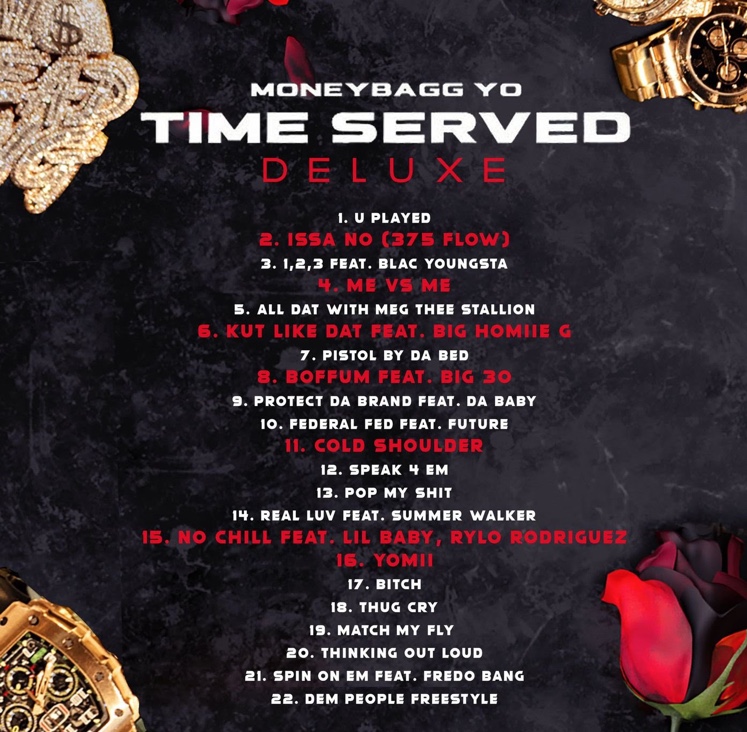 Moneybagg Yo releases Deluxe Version of his hit album “Time Served”.