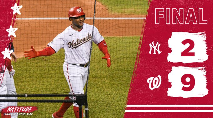 Washington Nationals win their First Game of the 2020 MLB Season