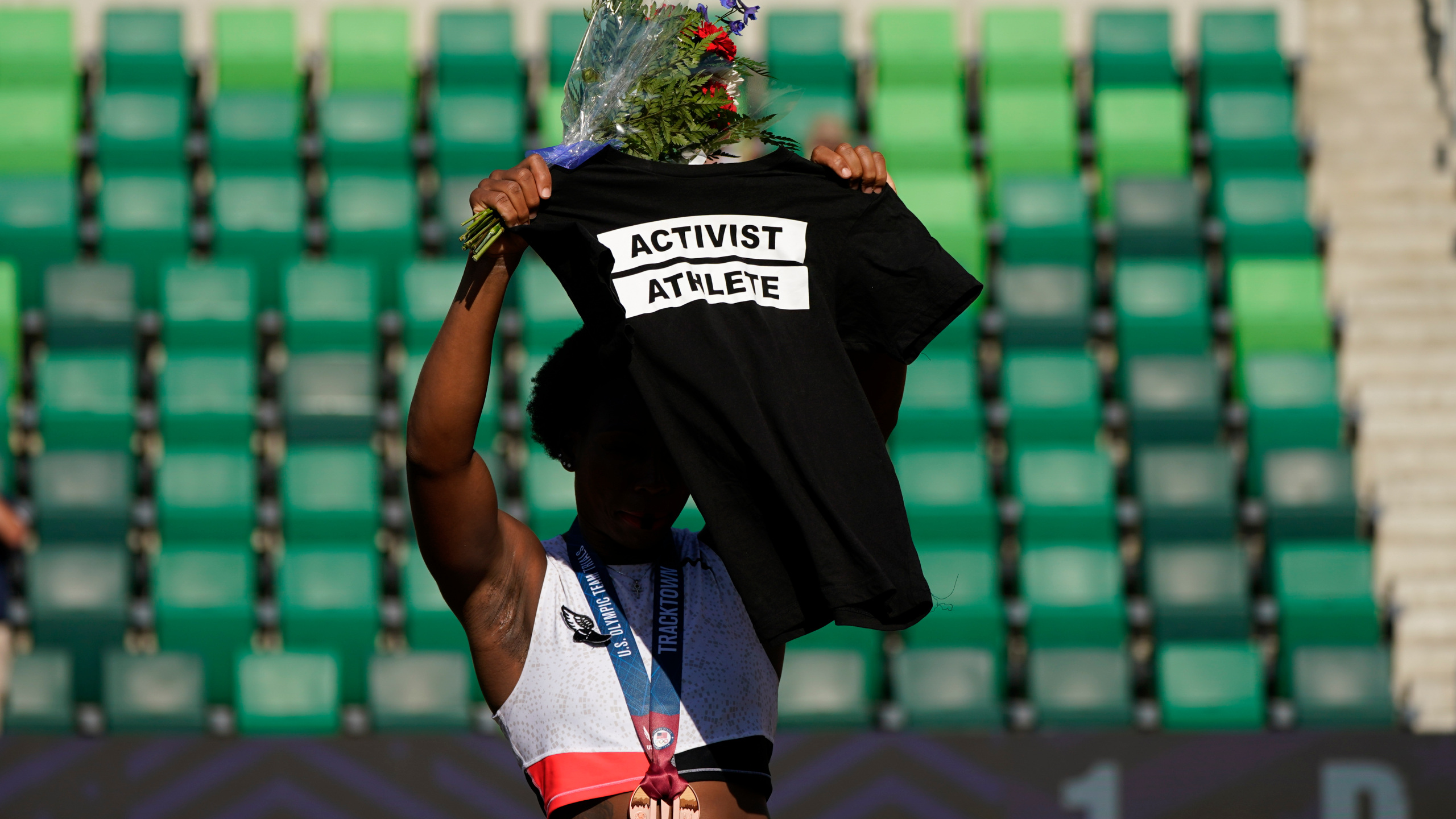 Olympic Hammer Thrower Gwen Berry Protests National Anthem Ahead Of Tokyo Olympics