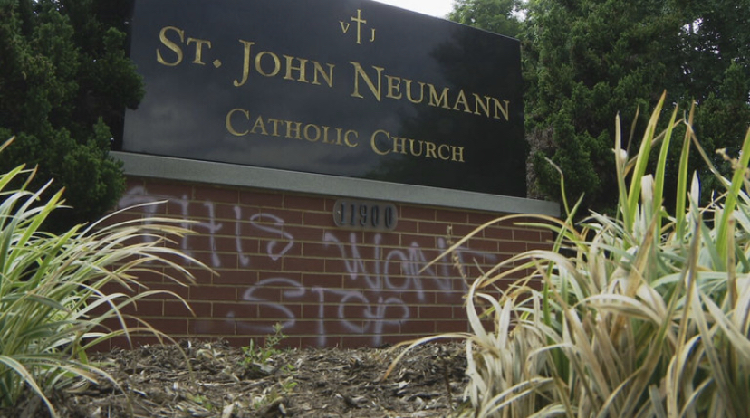 Catholic Church in Fairfax County Vandalized After Roe v. Wade ruling