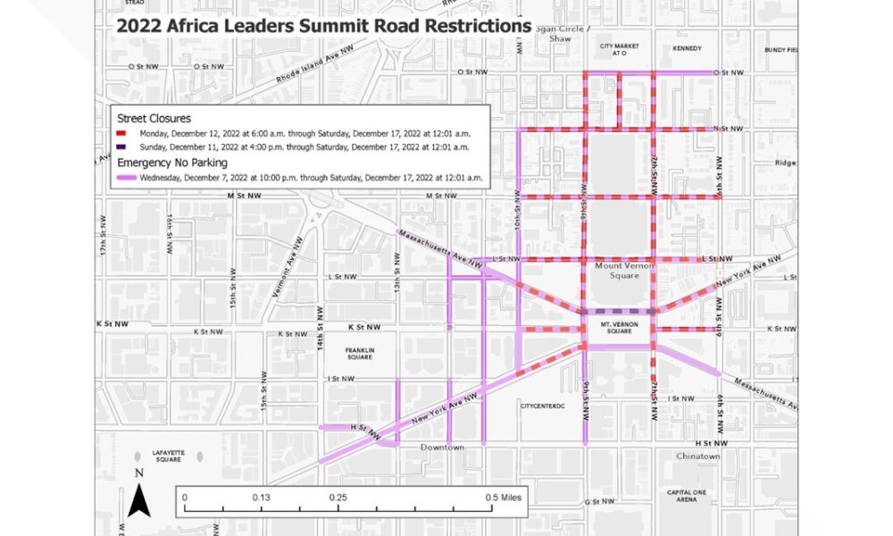 This Week’s US-Africa Leaders Summit Will Involve Major Road Closures and Security Measures