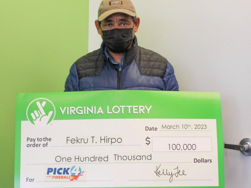 A man from Virginia purchases 20 identical lottery tickets and wins 20 times