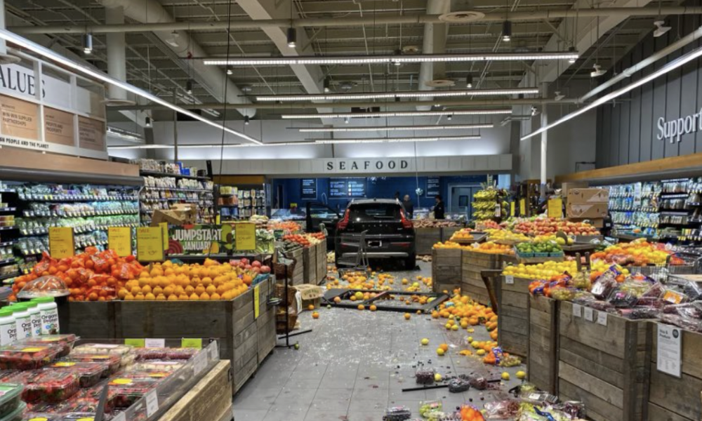 One Person Injured After Car Crashed Into Whole Foods In Bethesda