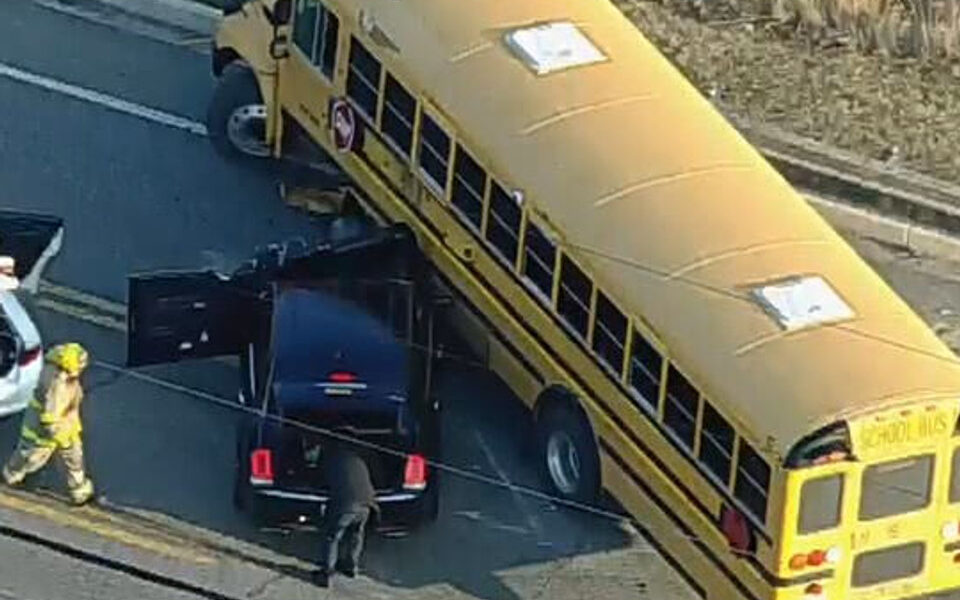 School Bus Collision in Anne Arundel County Causes Lane Closures