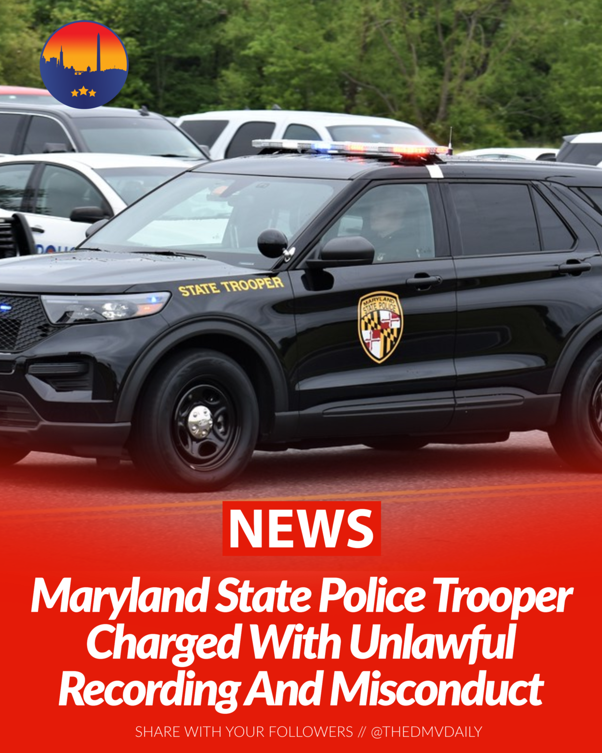 Maryland State Police Trooper Charged With Unlawful Recording And